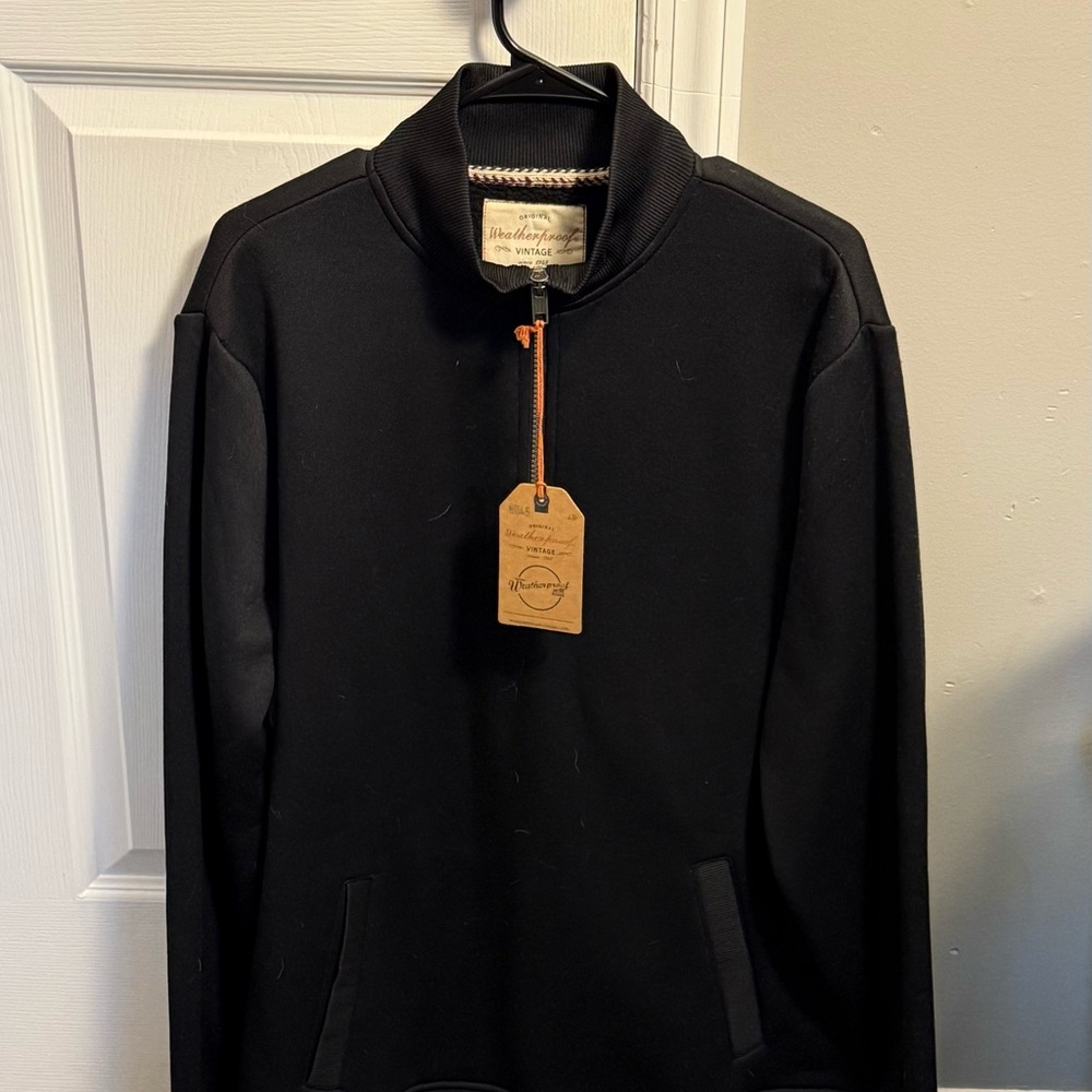Weather Proof Vintage Men’s ¼ Zip Cotton Sweater